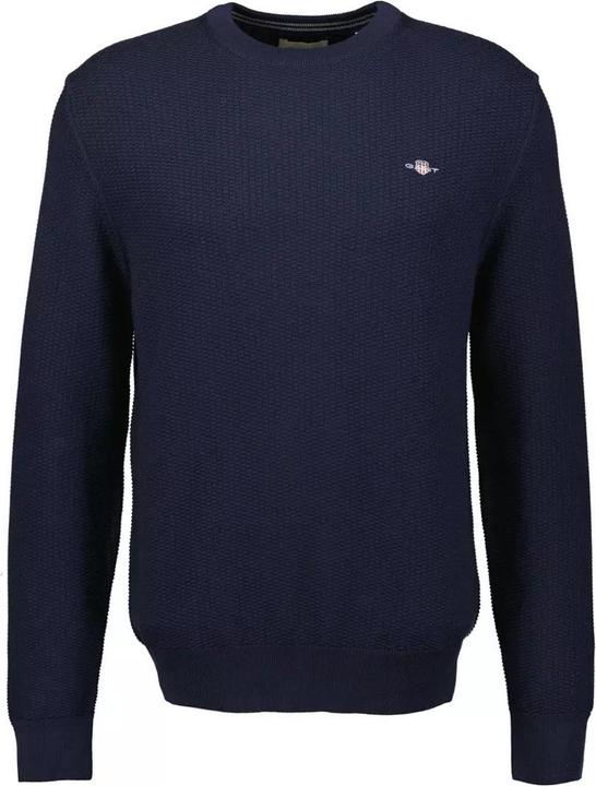 Produktbild GANT pullover mit rundhalsausschnitt micro textured (XL)