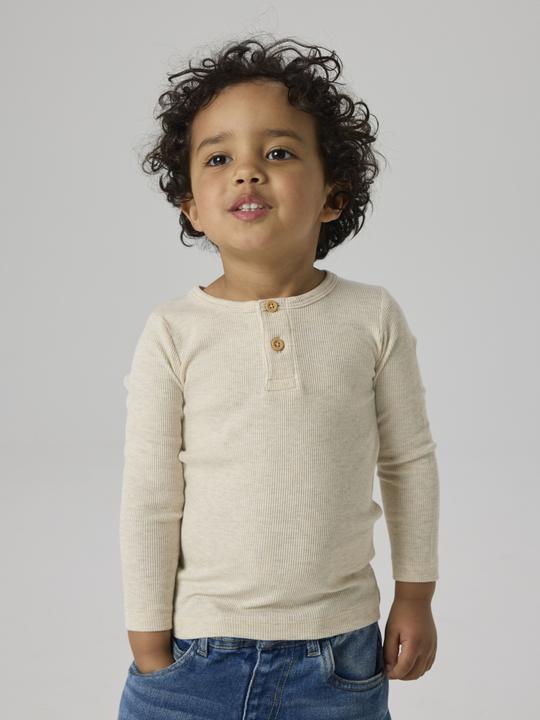 Actual product image Name it Buttoned ribbed top with long sleeves (92)