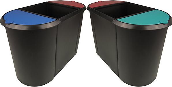 Produktbild Harinacs Helit Papierkorb Trio-System (38 l)