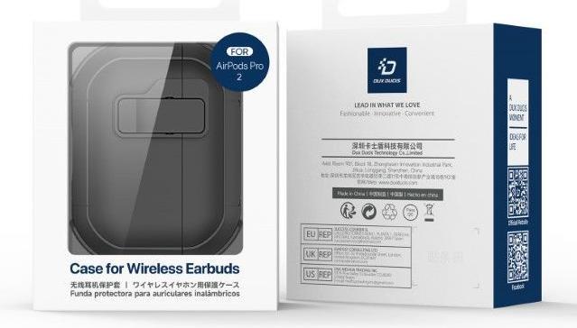 Produktbild Dux Ducis Headphone case - AirPods 4 PECP Series PC+TPU Cover with Hook White Green (Ladecase Hülle)