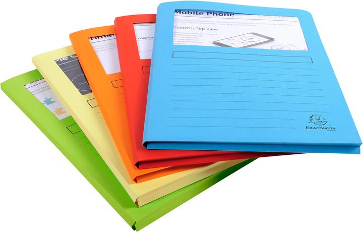 Actual product image Exacompta File cover X50550E ass., 100 pieces (A4, 50 x)