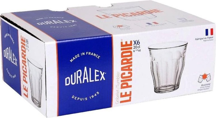 Produktbild Duralex Konfekt 6 Picardie Gläser (0.22 l, 6 x)