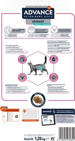 Produktbild Advance Cat Urinary Sterilized Minder Calorieën (Adult, 1 Stk., 1253 g)