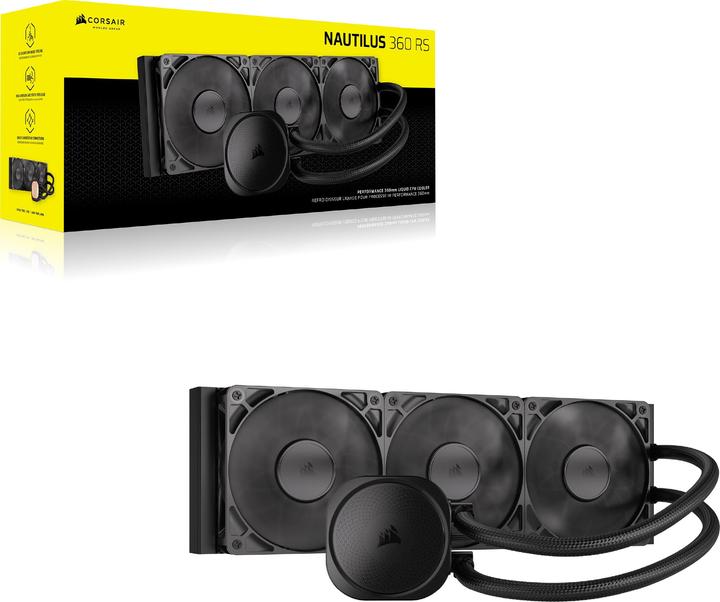 Image du produit Corsair NAUTILUS 360, 360mm Radiator, Liquid CPU Cooler