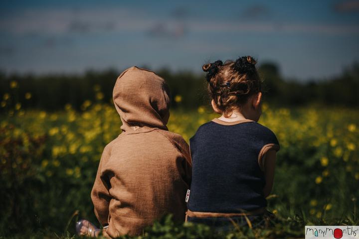 Produktbild ManyMonths Hooded Zip Cardigan - Acai Berry (3XL, 4XL, XL, XXL)