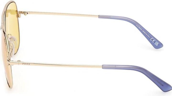 Produktbild Emilio Pucci Pucci EP0229 32E Shiny Pale Gold Sunglasses for Women 60/11/140