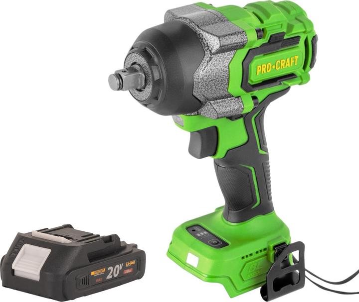 Produktbild Procraft PWA36bb Akku Schlagschrauber 20 V 850 Nm 1/2" Brushless + 1x Akku 2,0 Ah - ohne Ladegerät (Schlagschrauber)