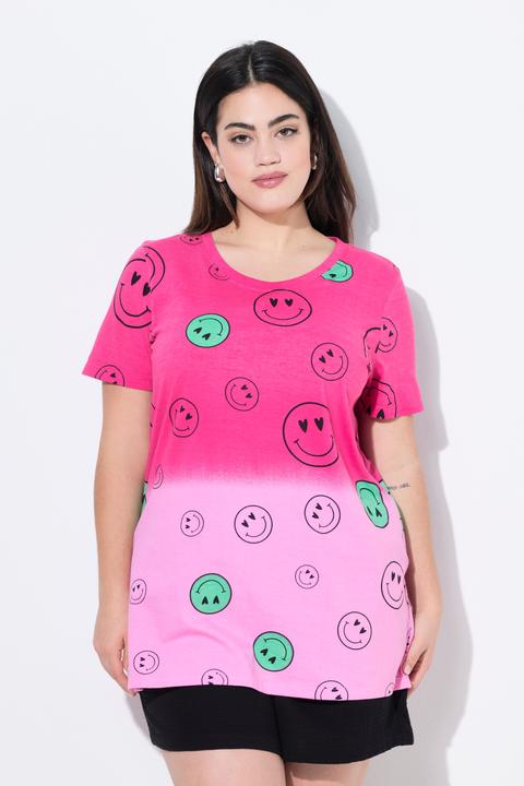 Produktbild Angel of Style T-Shirt, Smiley-Muster, Farbverlauf (50)