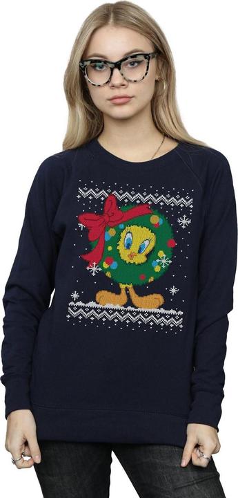 Produktbild Looney Tunes Tweety Pie Christmas Fair Isle Sweatshirt (S)