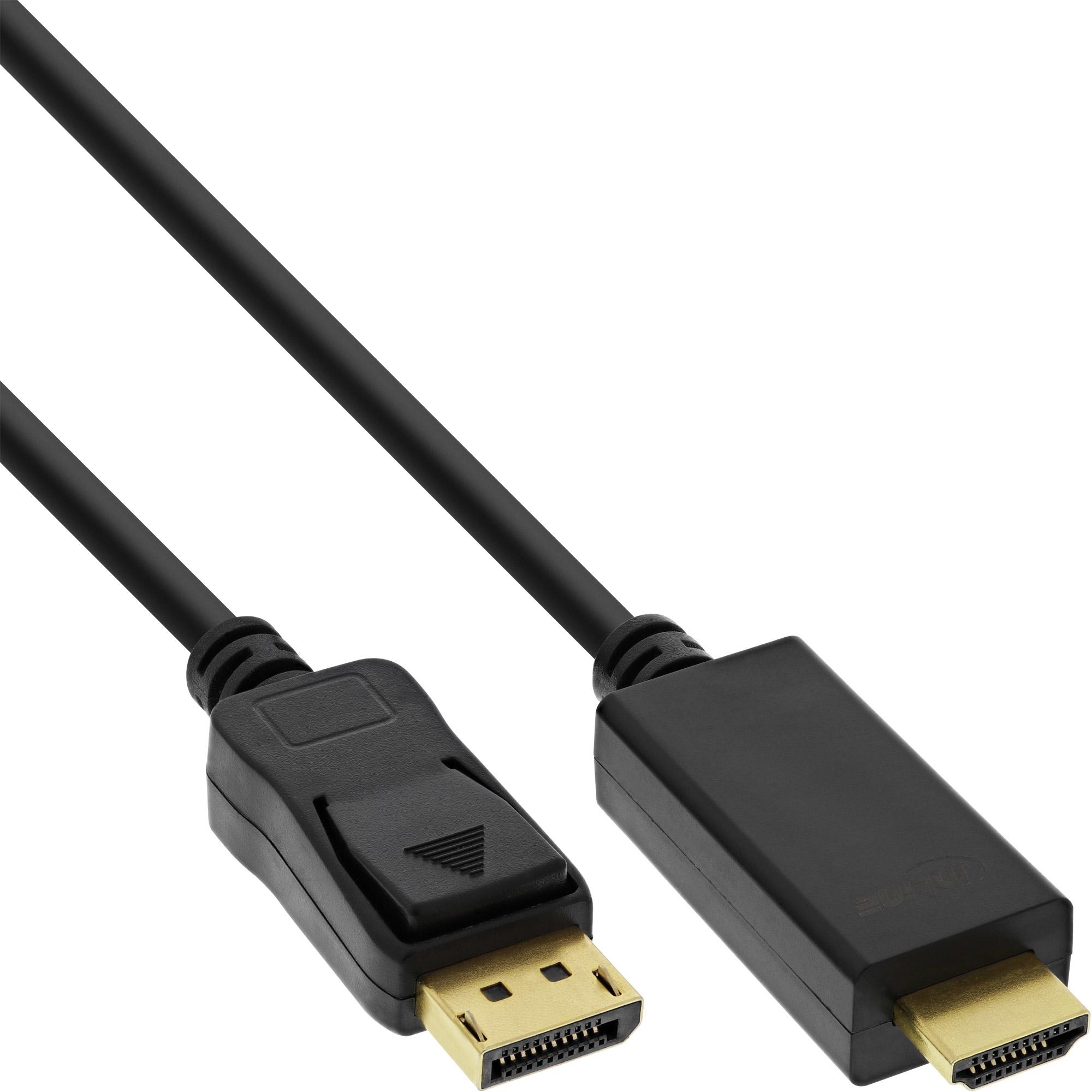 InLine DisplayPort — HDMI (Typ A) (0.30 m, HDMI, DisplayPort), Video Kabel