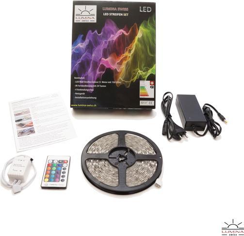 Image du produit Lumina Swiss Kit de bandes LED multicolores 10m Pure Outdoor Simplex (1000 cm, Extérieur)