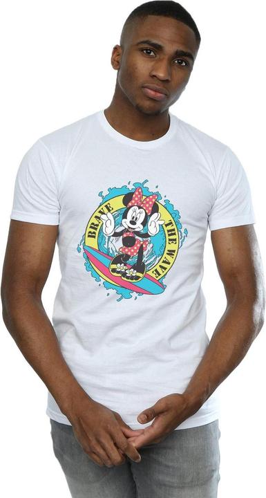 Actual product image Disney Mens Minnie Mouse Brave The Wave T-Shirt (5XL)