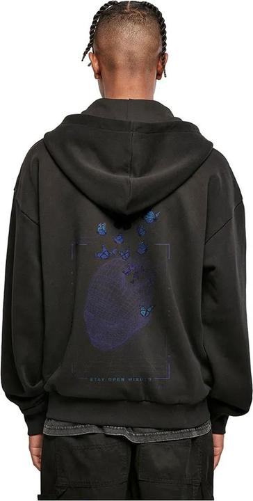 Produktbild Mister Tee Mens Grid Head Ultra Heavyweight Oversized Hoodie (XS)