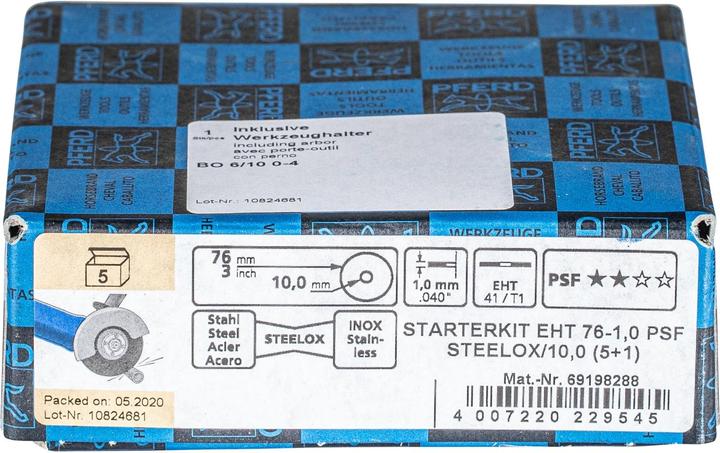 Actual product image Pferd START KIT EHT 76-1,0 PSF STEELOX/10 (5+1)