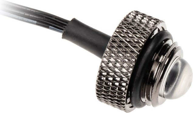 Produktbild XSPC ARGB LED Verschlussstopfen, G1/4, 5V 3Pin - schwarz/chrome (RGB)