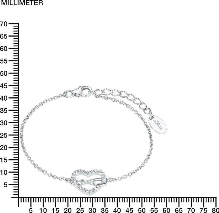 Immagine prodotto S.Oliver Cuore infinito (20 cm, Argento, Zirconia)