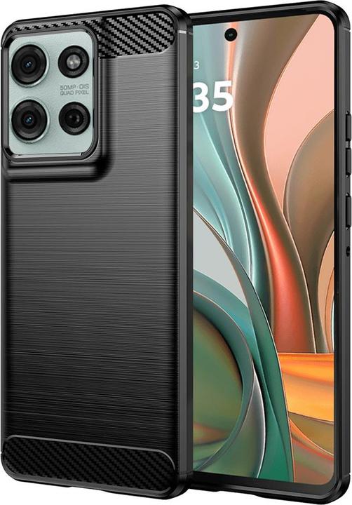 Image du produit Techsuit - Carbon Silicone - Motorola Moto G75 - Black (Motorola Moto C)