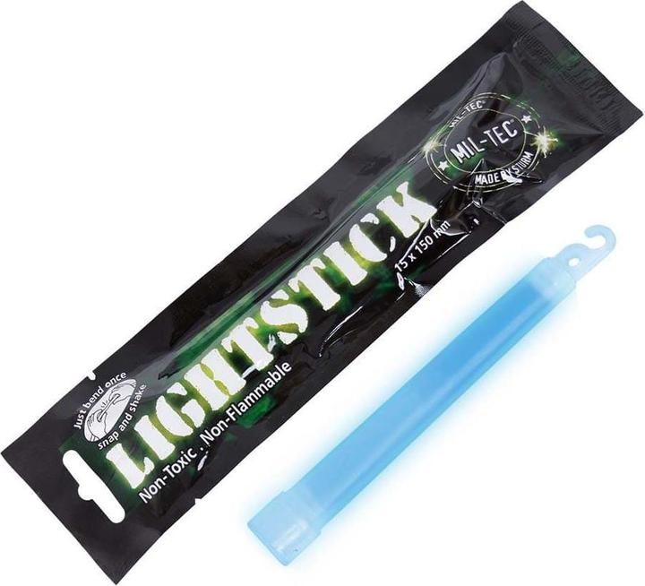 Produktbild Mil-tec Leuchtstab Blau 15cm (1 Stück)