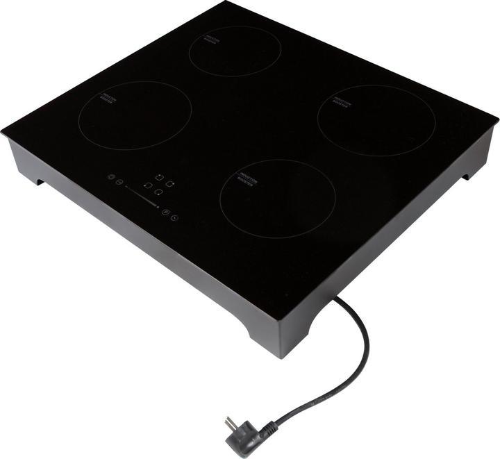 Actual product image Everglades EVFH821 4 Pits Set -up Induction Hob - 230 Volt plug and Play - Pan recognition - Boost -