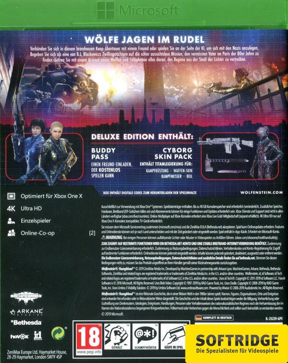 Actual product image Bethesda Wolfenstein: Youngblood - Deluxe Edition (Xbox One X, Xbox Series X, DE)