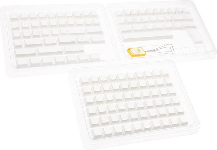 Nutritional values and ingredients Ducky Blank white PBT set, cherry profile - 133 keycaps