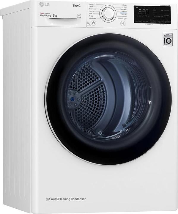 Actual product image LG RH80V3AV6N tumble dryer Freestanding Front-load A++ White (8 kg, Right)