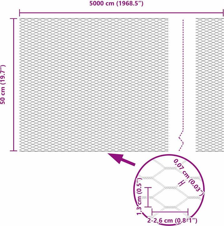 Produktbild vidaXL Hexagonzaun