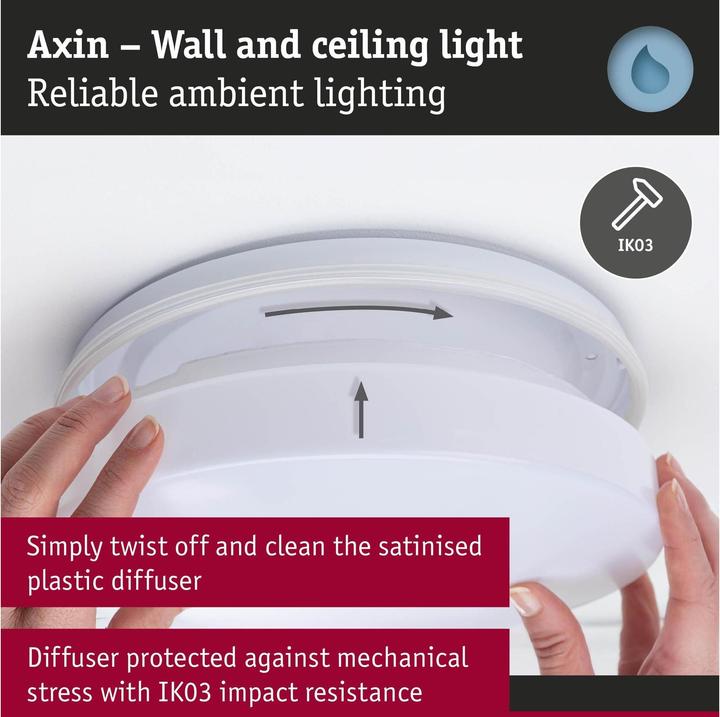 Actual product image Paulmann Deckenleuchte Axin (E27)