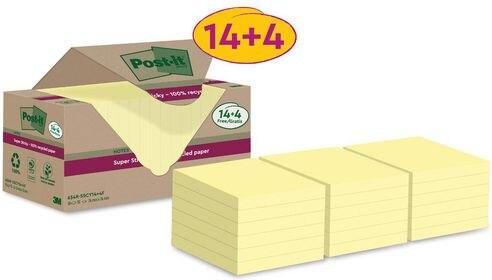 Produktbild Post-it Super Sticky Recycling (76 x 76 mm)