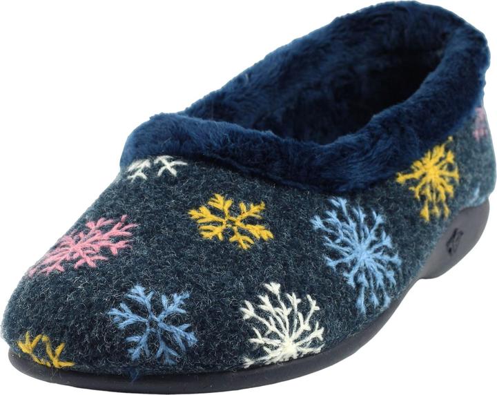Actual product image Lunar Womens/Ladies Goji Snowflake Slippers (38)