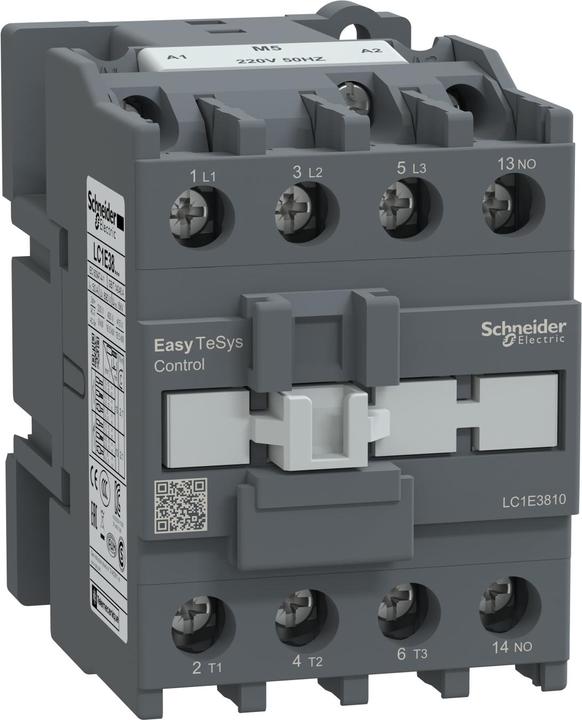 Schneider Contattore Easy TeSys 3P 38A 1NO 220V AC 50Hz LC1E3810M5
