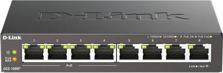 Image du produit D-Link DGS 1008P (8 ports)
