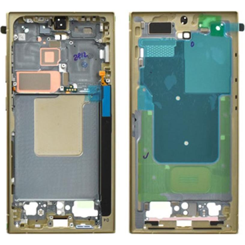 Samsung Galaxy S24 Ultra Middle Frame Titanium Yellow (Galaxy S24 Ultra), Mobilgerät Ersatzteile