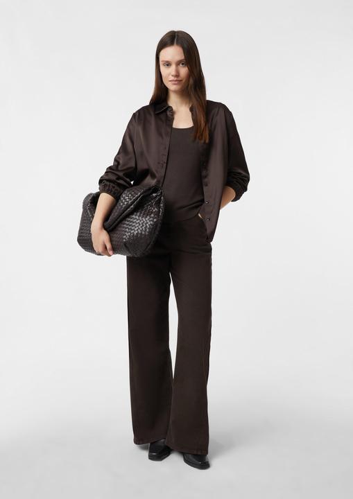 Produktbild Comma Strickpullover Gerippter Feinstrick-Pullover im Slim Fit (34)