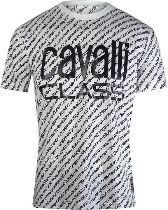 Actual product image Cavalli Class Unisex Adult Script Logo T-Shirt (XL)