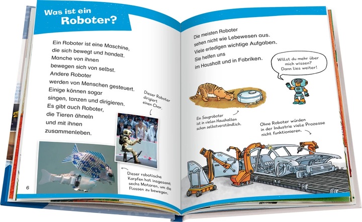 Immagine prodotto Ravensburger Wieso? Weshalb? Warum? Erstleser, Band 14: Roboter (Tedesco, Sebastiano Cenone, Annette nuovo agricoltore, 2024)