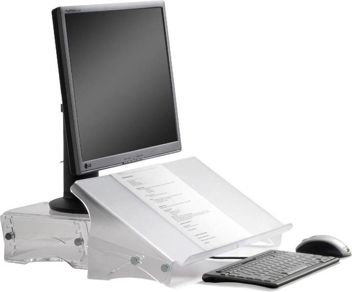 Actual product image Bakker Elkhuizen Monitor standQriser1303126550kghen adjustabletransparent (Table, 30", 10 kg)