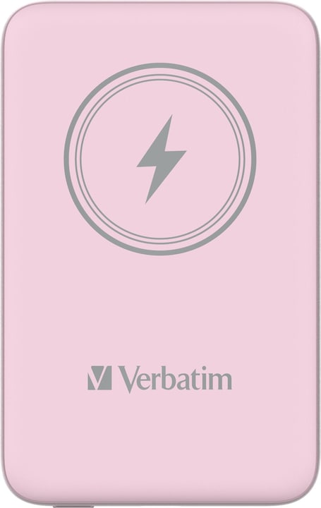 Produktbild Verbatim Charge 'n' Go Magnetic Wireless Powerbank 10.000mAh pink (10000 mAh, 20 W, 37 Wh)