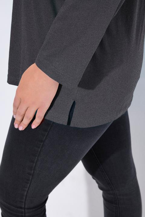 Immagine prodotto Ulla Popken Maglia dalle linee morbide con scollo a V e maniche lunghe (42, 44)