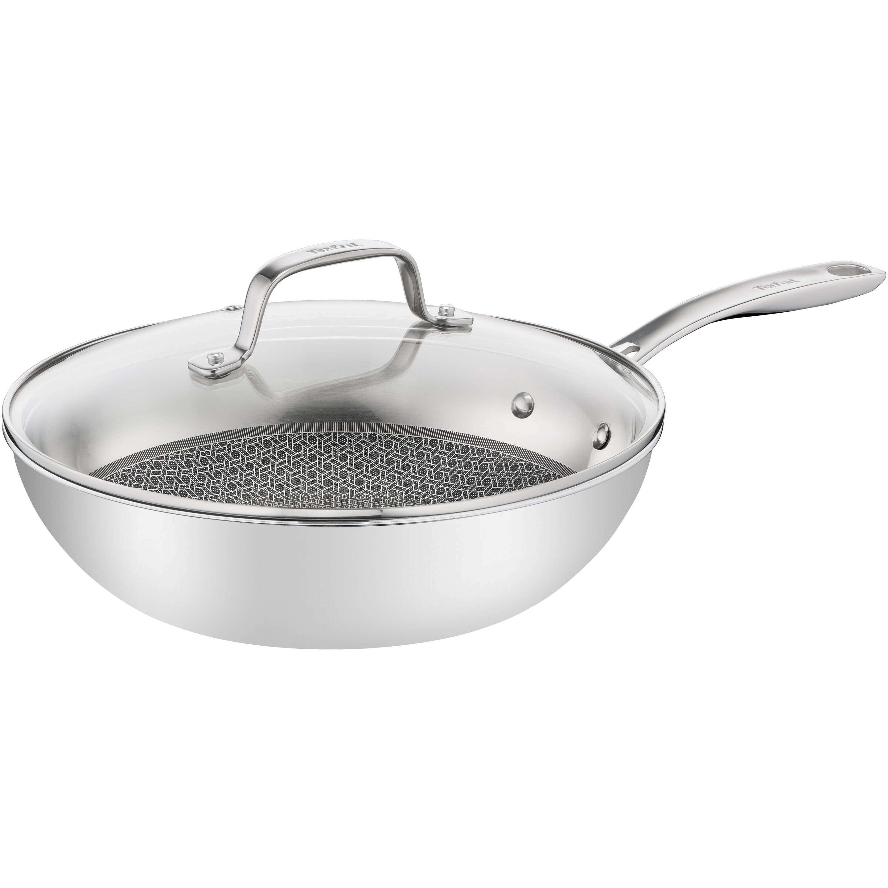 Tefal Eternal Mesh, Pfanne + Kochtopf, Silber