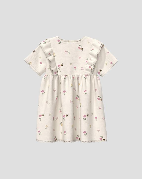 Produktbild s.Oliver Kleid Musselinkleid mit integriertem Body (80)