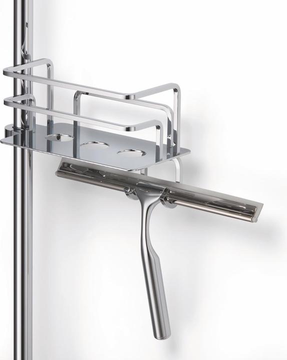 Giese Manufaktur Optisign Duschkorb für Duschgleitstange rechts mit Glasabzieher und Halter für Rasierer (20.90 x 10 x 27.30 cm)