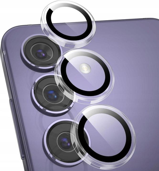 Actual product image Tech-Protect Easy Set+ 3er-Pack Panzerglas für Samsung Galaxy S25 FE - transparent (3 pcs., Samsung Galaxy S25 FE)