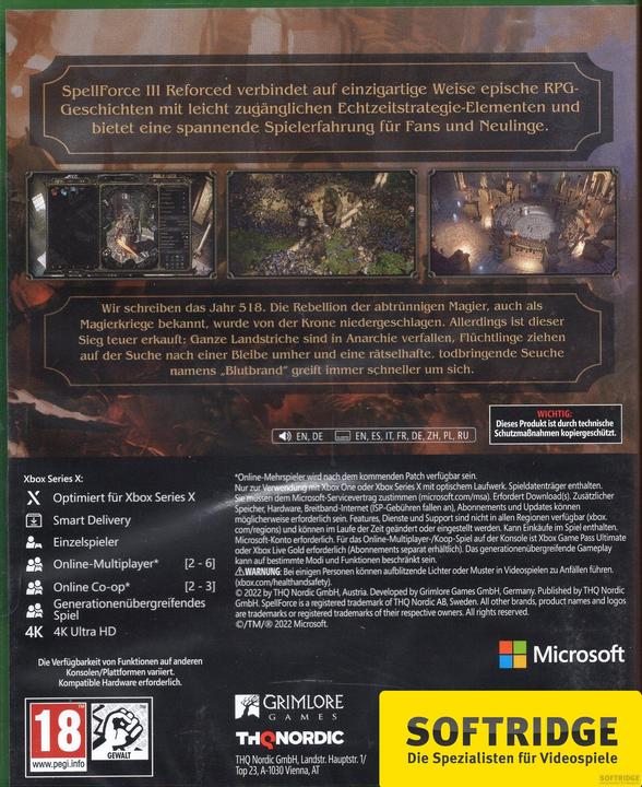 Produktbild THQ SpellForce 3 Reforced (Xbox Series X, Xbox One X, DE)