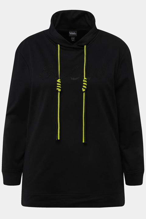 Actual product image Ulla Popken GLOW Lettered Collared Sweatshirt (46, 48)