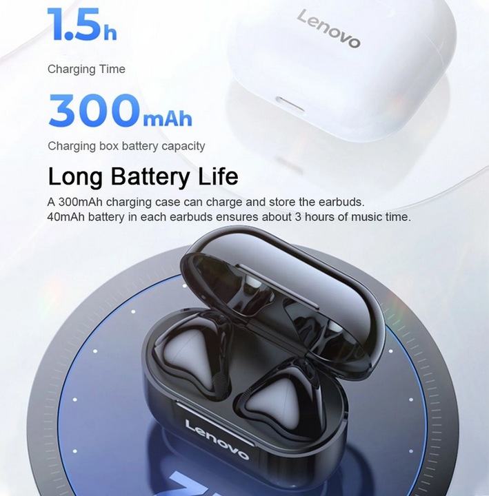 Image du produit Lenovo LP40 (pas de réduction du bruit, 3 h, Sans fil)