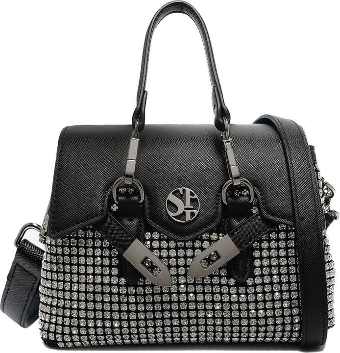 Secret Pon Pon Handtasche Damen - Modell Zelia Pro - 100% Polyurethan - 22.0 X 15.0 X 10.5 Cm