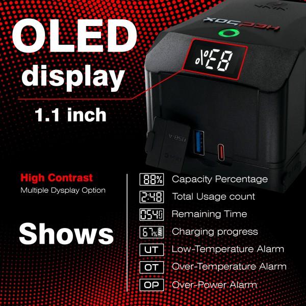 Image du produit Hedbox Cine V Lock Mount ( High Dur Aluminium )14.8V / 150Wh / 10050mAh15A / 250W Max LoadUSB-A Output 5V (Batterie de l'appareil photo)