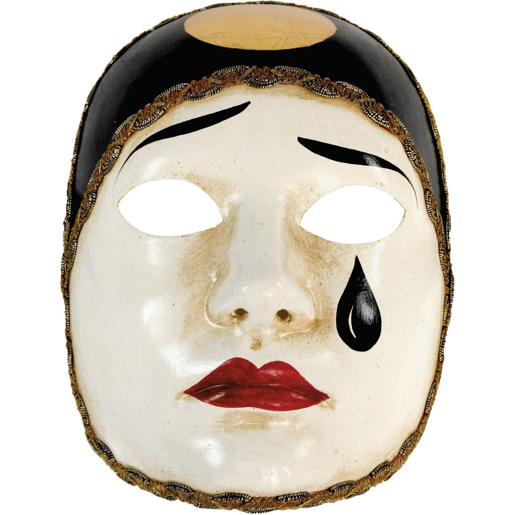 Maskworld Pierrot normale bianco