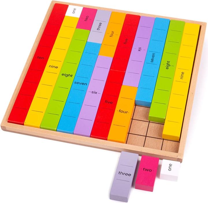 Actual product image Bigjigs Math game wooden connect numbers